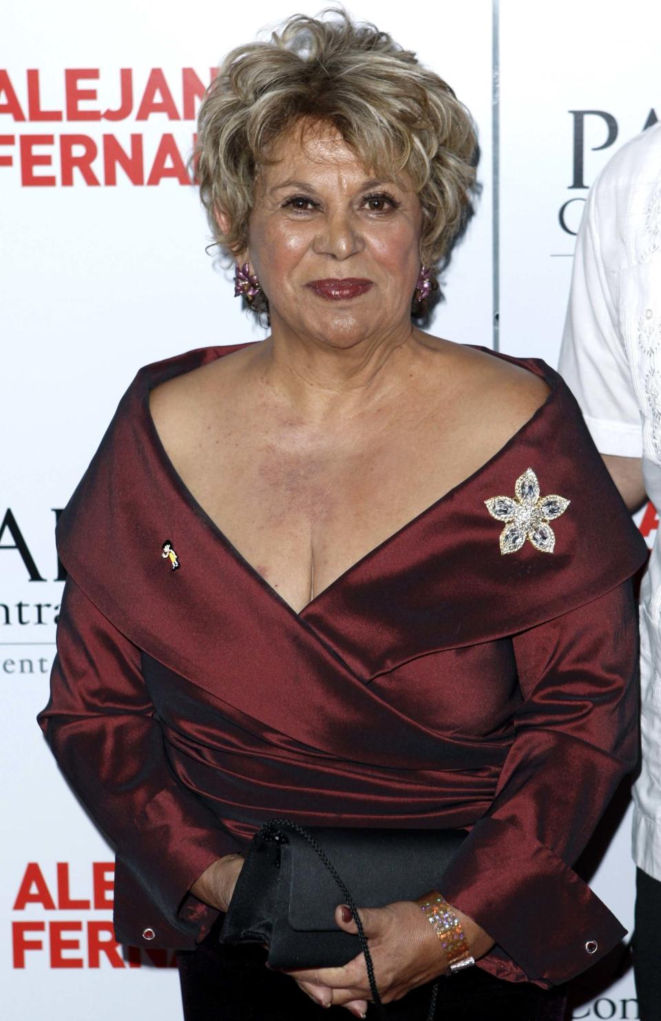 This Oct. 7, 2008 file photo shows actress Lupe Ontiveros at Padres Contra El Cancer's 8th annual "El Sueno de Esperanza" benefit gala in Los Angeles. Ontiveros, the popular Texan actress known for her portrayal of Yolanda Saldivar in "Selena," <a href="http://www.huffingtonpost.com/2012/07/27/lupe-ontiveros-dead-star-_n_1709783.html">died Thursday, July 26, 2012</a>, of cancer at the Presbyterian Hospital in the City of Whittier, Calif., according to friend and comedian Rick Najera. She was 69.