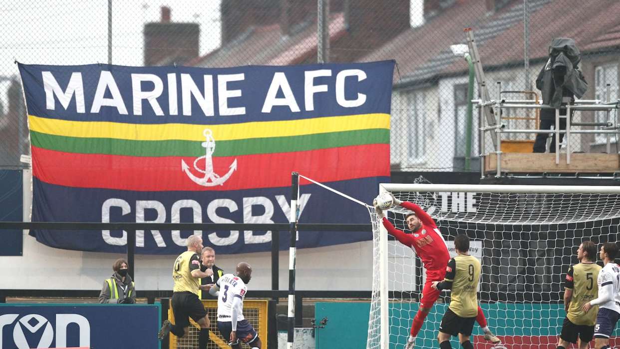 Marine are based in Crosby and will welcome Jose Mourinho's Premier League high-flyers to the Marine Travel Arena on Sunday