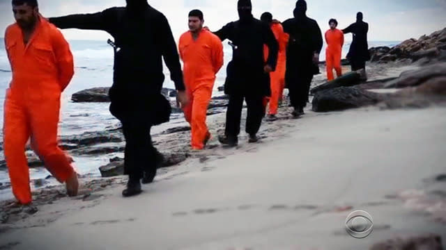 ISIS released a video today showing the beheading of 21 Christians kidnapped in Libya. Jeff Glor speaks to Juan Zarate about its significance.