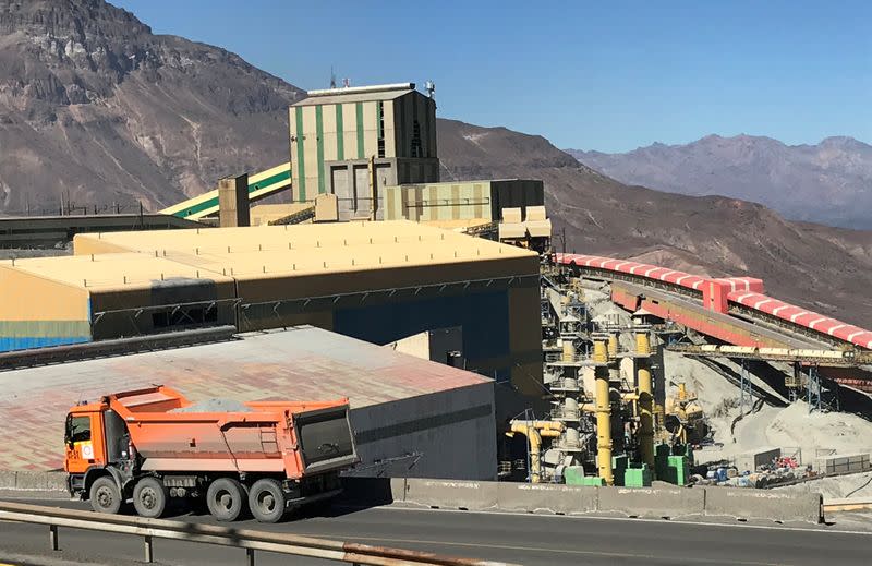 FILE PHOTO: The Codelco El Teniente copper mine, the world's largest underground copper mine is shown near Machali, Chile