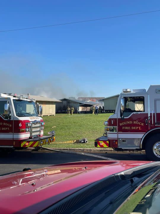 The Round Rock Fire Department responded to a structure fire at Stony Point High School on Wednesday | Courtesy Round Rock Fire Department