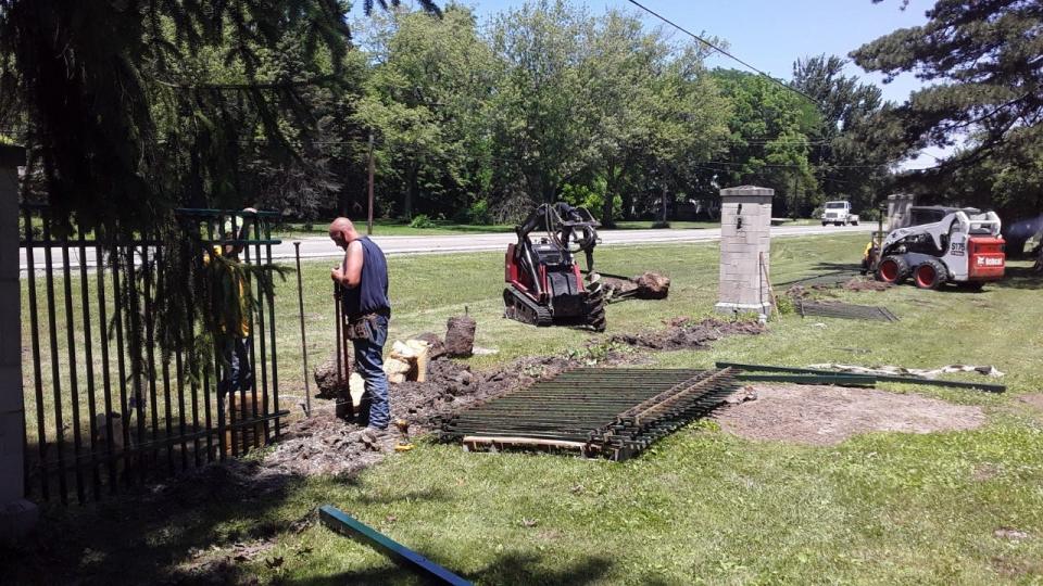 The 90-year-old fence at Roselawn Memorial Park in LaSalle is being replaced.