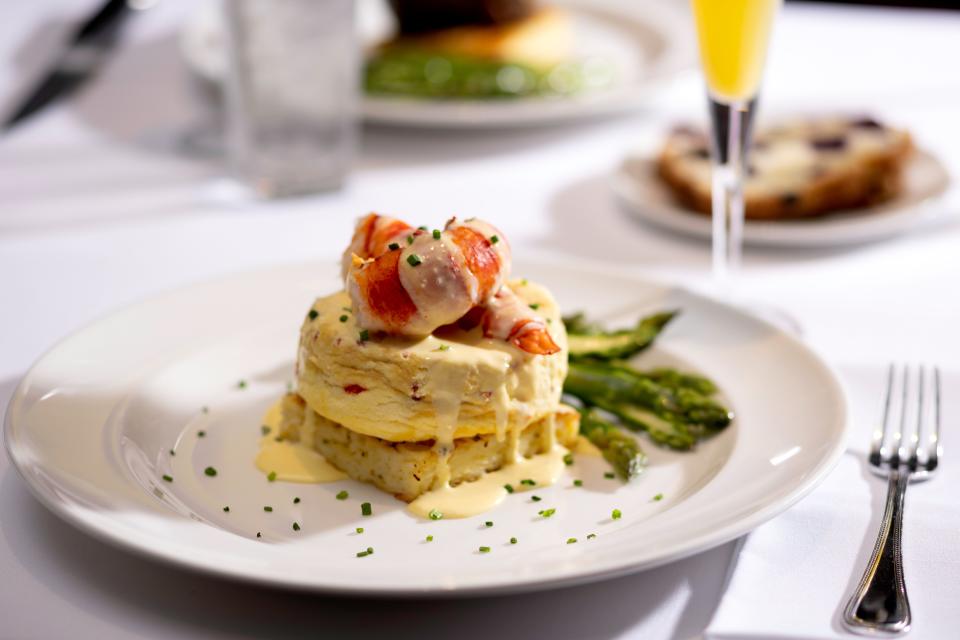 Lobster frittata at the Capital Grille in Troy.