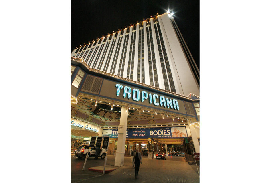 FILE - This March 28, 2007, file photo shows the Tropicana Resort & Casino in Las Vegas. (AP Photo/Jae C. Hong, File)