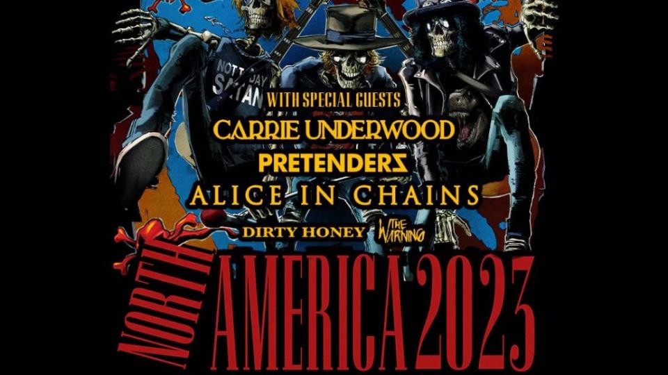 Guns N Roses tour poster 2023