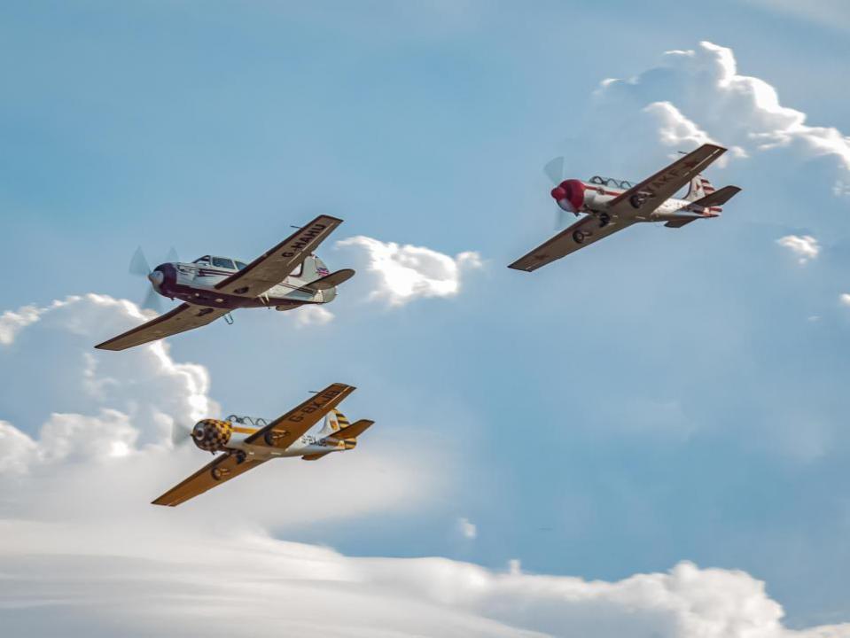 Eastern Daily Press: The Flying Comrades will perform at the Thursford Steam Gala Picture: Paul Johnson, Flightline