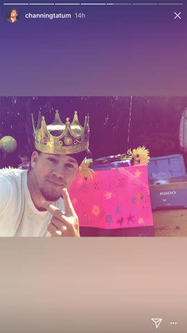 Channing Tatum/Instagram Channing Tatum helps with a lemonade stand