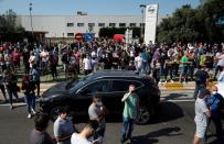 Protest against the closure of the Nissan factory in Barcelona