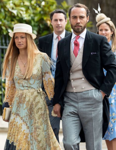 PHOTO: James Middleton and Alizee Thevenet attend the wedding of Lady Gabriella Windsor and Mr Thomas Kingston at St George's Chapel, Windsor Castle on May 18, 2019 in Windsor, England. (Mark Cuthbert/UK Press via Getty Images, FILE)