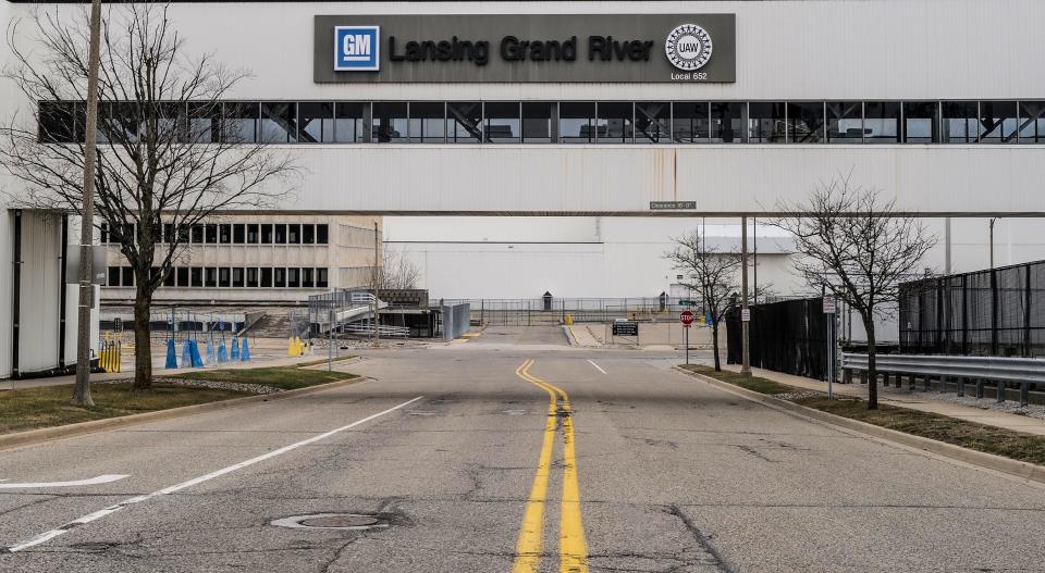The General Motors Co. Lansing Grand River Assembly Plant on April 2, 2022.