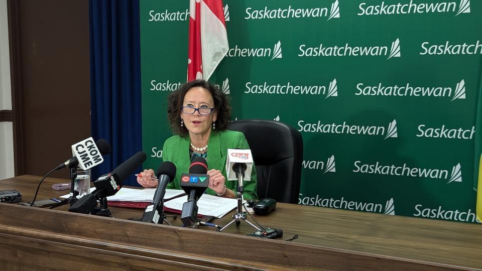 Saskatchewan Minister of Justice Bronwyn Eyre would not state what the province plans to do with the new report, but said it could be used as evidence if it needs to contest the emissions regulations.