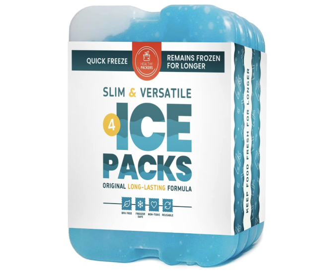 Reusable Ice Pack Freezer Block Freezable Therapy Pain Ice Bag Cooler Lunch  Box