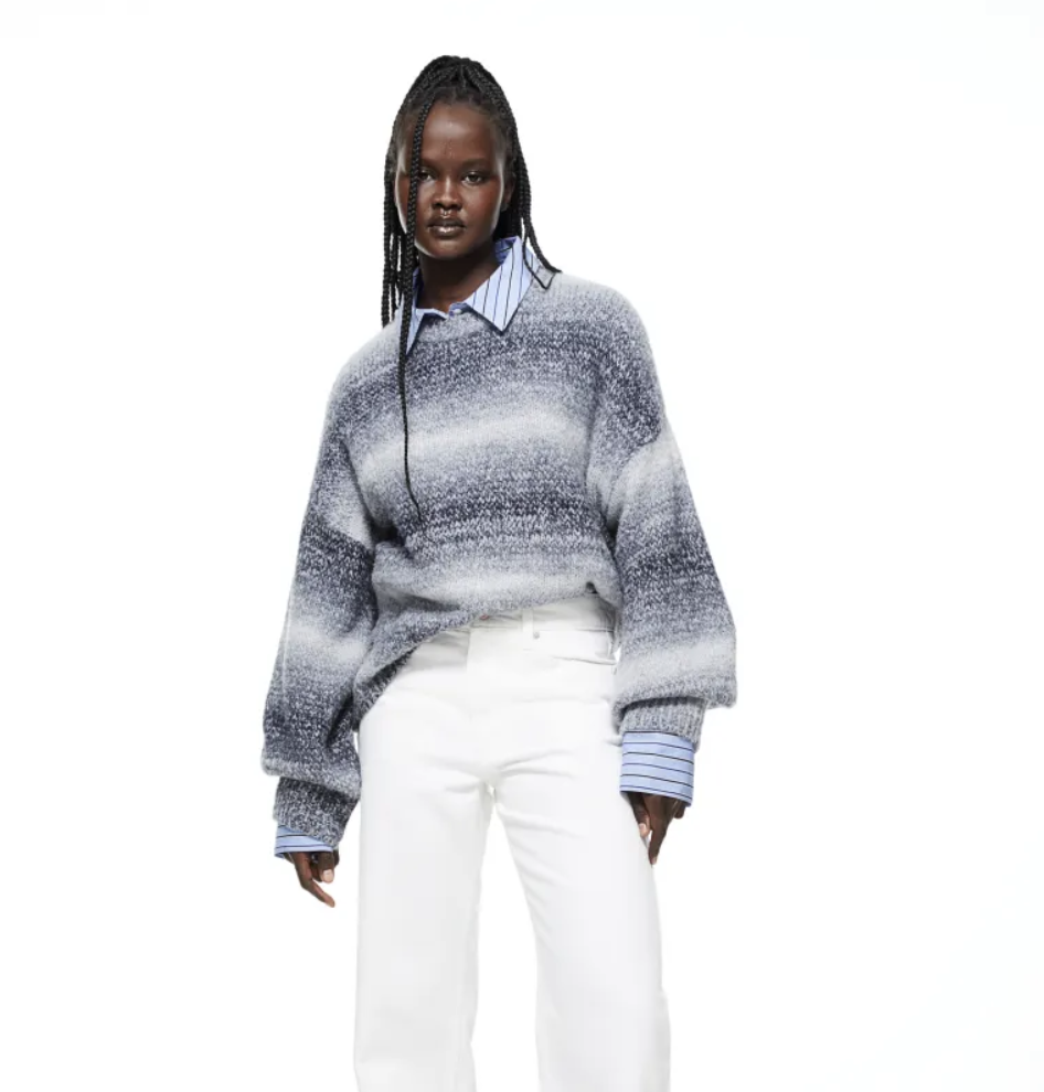 Jacquard-knit jumper. (PHOTO: H&M)