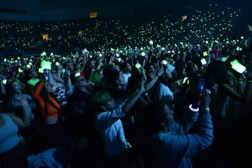 our rainbow lightstick ocean looks so breathtaking from a higher