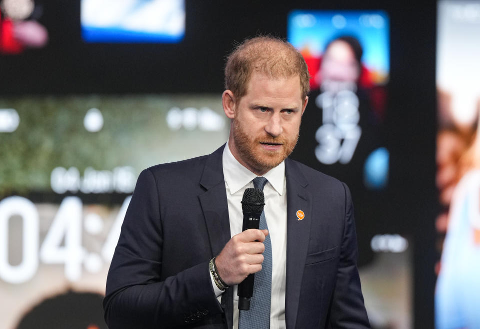 NEW YORK, NEW YORK - SEPTEMBER 24: Prince Harry, Duke of Sussex, attends the Clinton Global Initiative 2024 Annual Meeting at the New York Hilton Midtown on September 24, 2024 in New York City. (Photo by John Nacion/Getty Images)