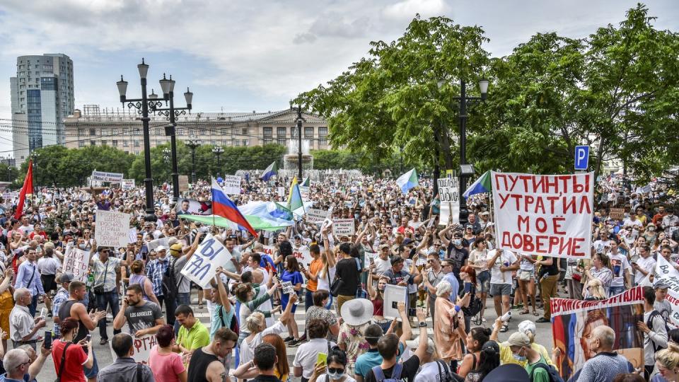 Proteste in Chabarowsk.