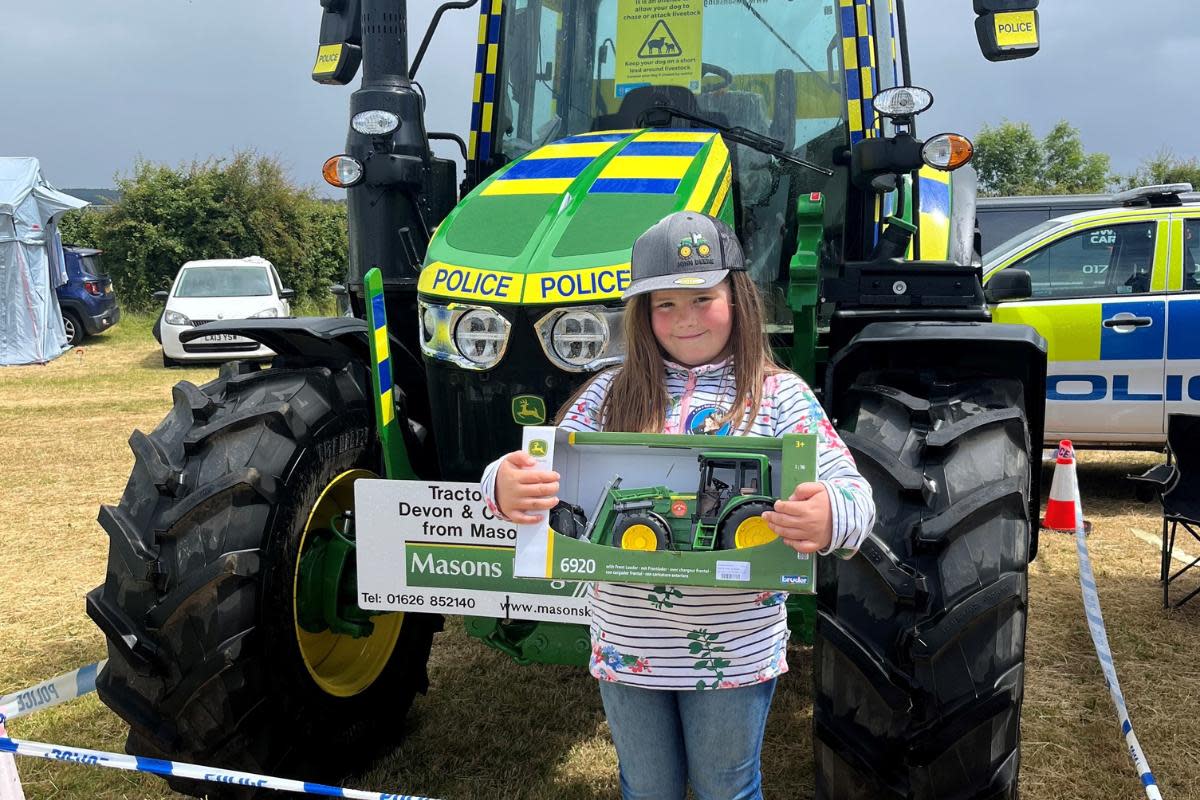 Devon & Cornwall Police announce the name of its new tractor <i>(Image: Devon & Cornwall Police)</i>