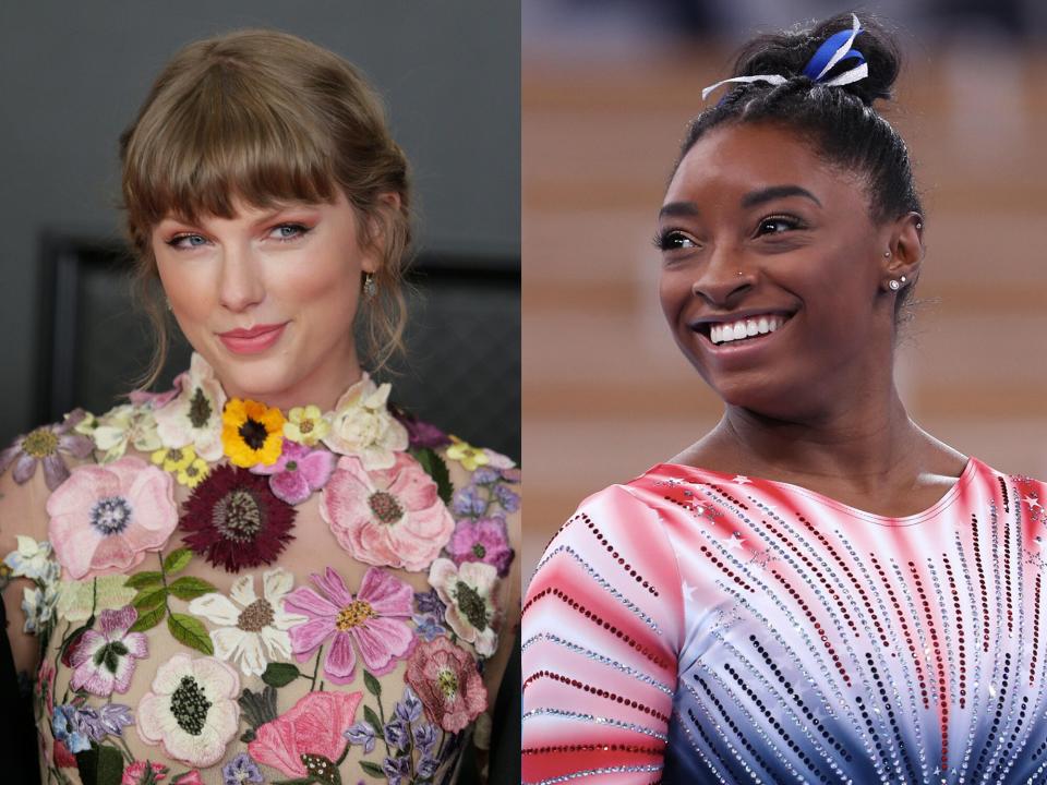 Taylor Swift and Simone Biles