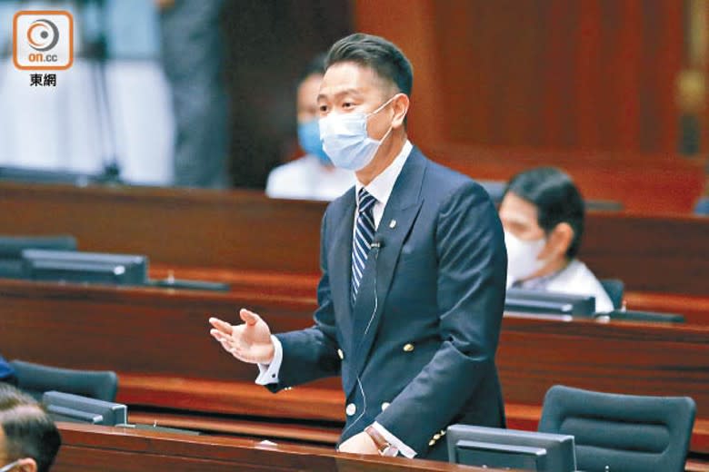 周浩鼎建議律政司增設發言人直接發聲。（李志湧攝）