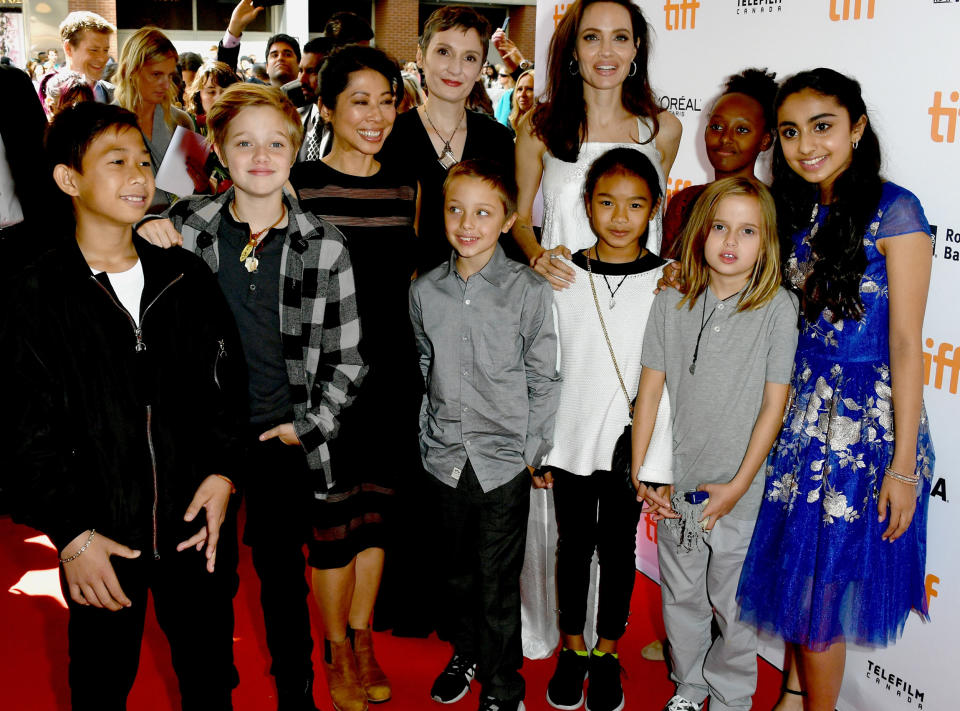 Angelina Jolie and family (George Pimentel / WireImage)