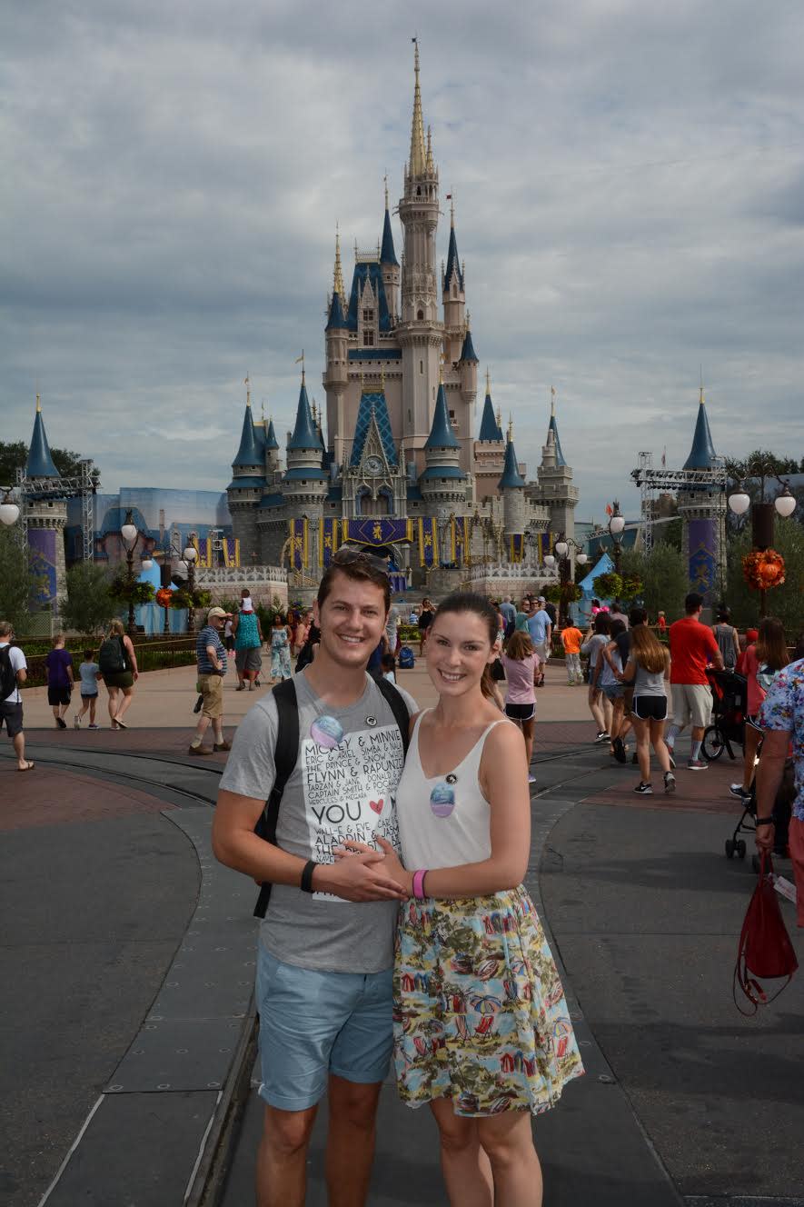 David Mitchell with his wife Alice on their Disney honeymoon. (Photo courtesy of David Mitchell)