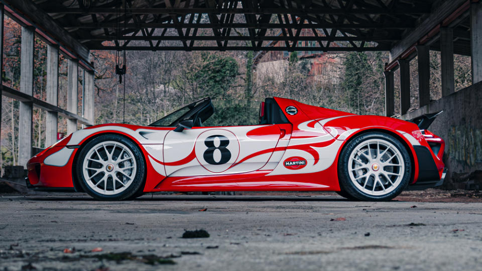 A 2015 Porsche 918 "Weissach" Spyder. 