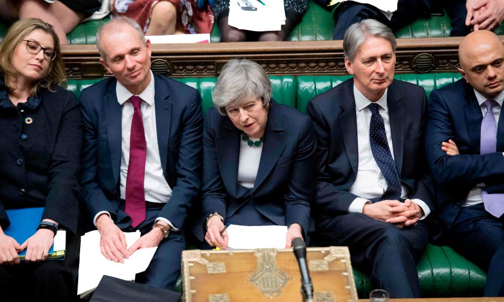 <span class="element-image__caption">‘May is a pragmatist, who hopes she can persuade the vast majority of her backbenchers to support a pragmatic Brexit deal.’</span> <span class="element-image__credit">Photograph: Jessica Taylor/AFP/Getty Images</span>