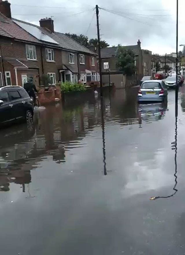 Flooding in Sturges Avenue, Walthamstow