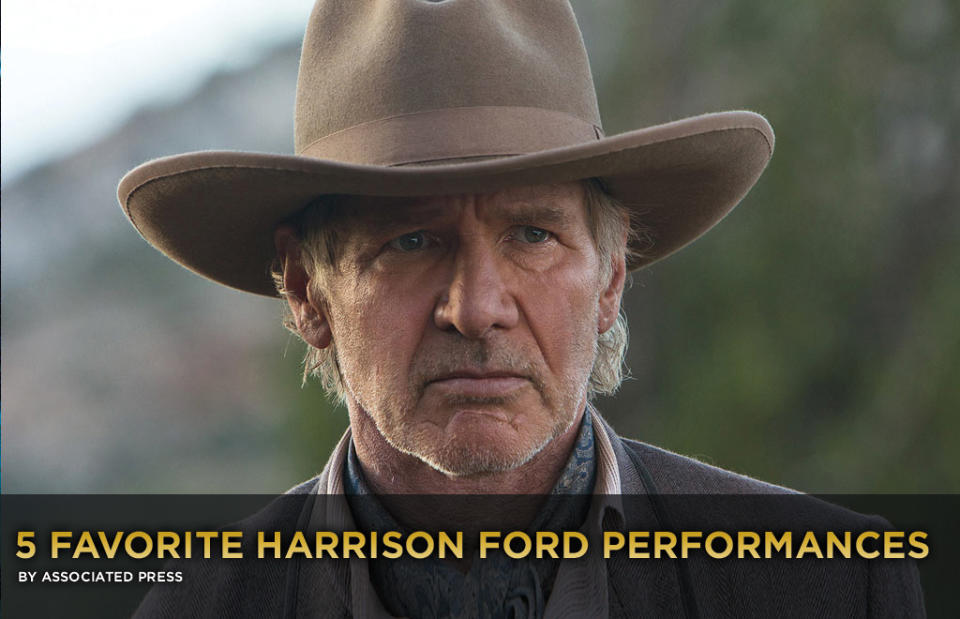 5 Favorite Harrison Ford Performances title card