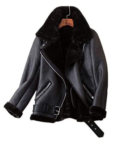 7) Faux Shearing Moto Jacket