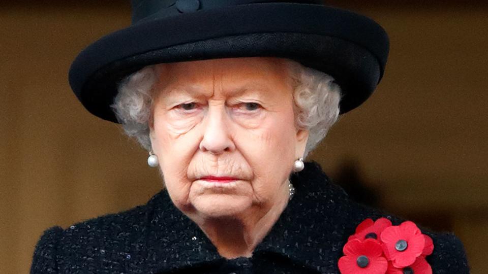 Queen Elizabeth II attends the annual Remembrance Sunday service at The Cenotaph