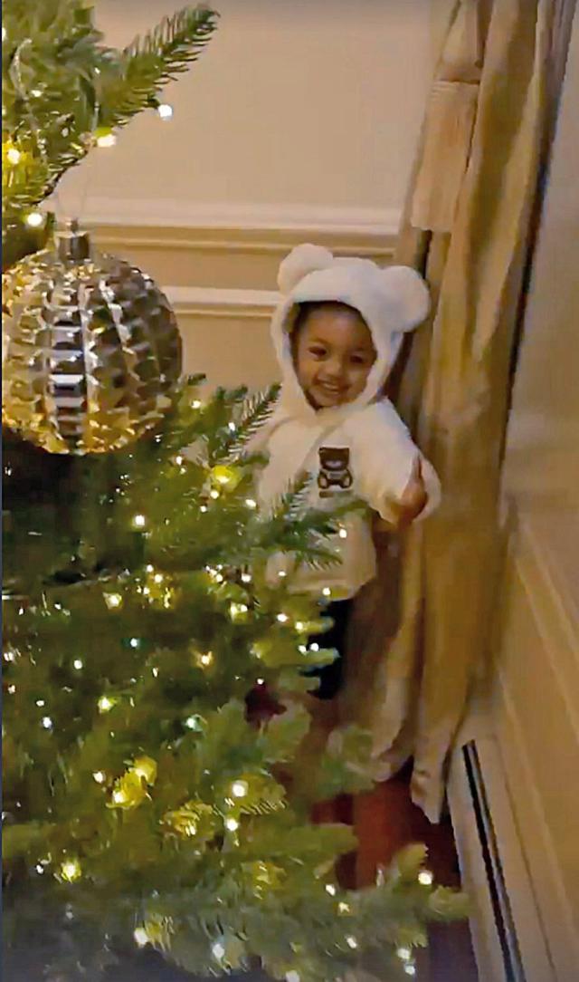 Cardi B Shows Off Her Christmas Decorations — Including Disney-Themed  Christmas Tree for Her Kids