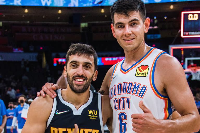 Campazzo y Deck, dos de los tres argentinos que participarán de esta temporada de la NBA