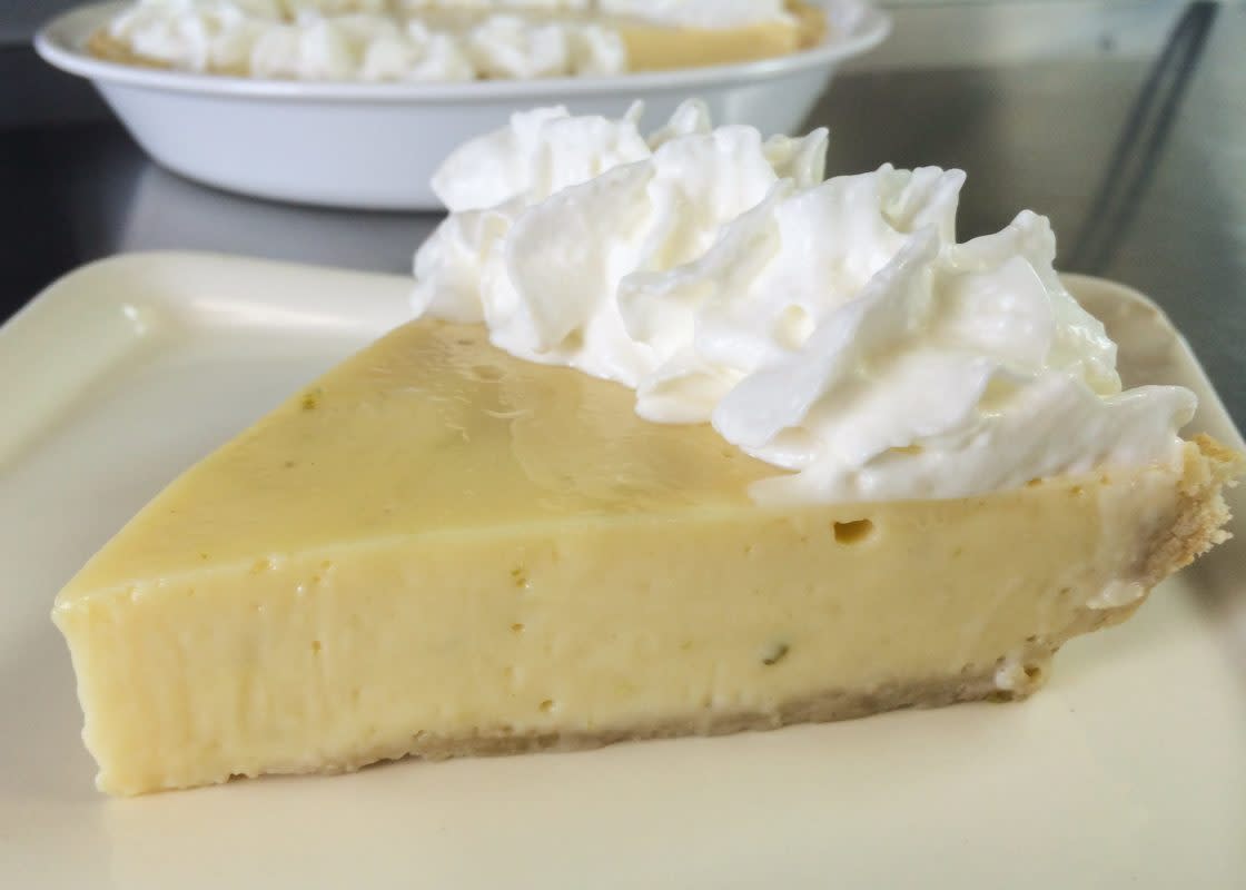 <p>Ben Rayl</p><p>Even if you can't take a tropical vacation, dessert can feel like you did.</p><p><strong>Get the recipe: <a href="https://parade.com/312656/benrayl/the-worlds-easiest-key-lime-pie/" rel="nofollow noopener" target="_blank" data-ylk="slk:World's Easiest Key Lime Pie;elm:context_link;itc:0;sec:content-canvas" class="link rapid-noclick-resp">World's Easiest Key Lime Pie</a></strong></p>