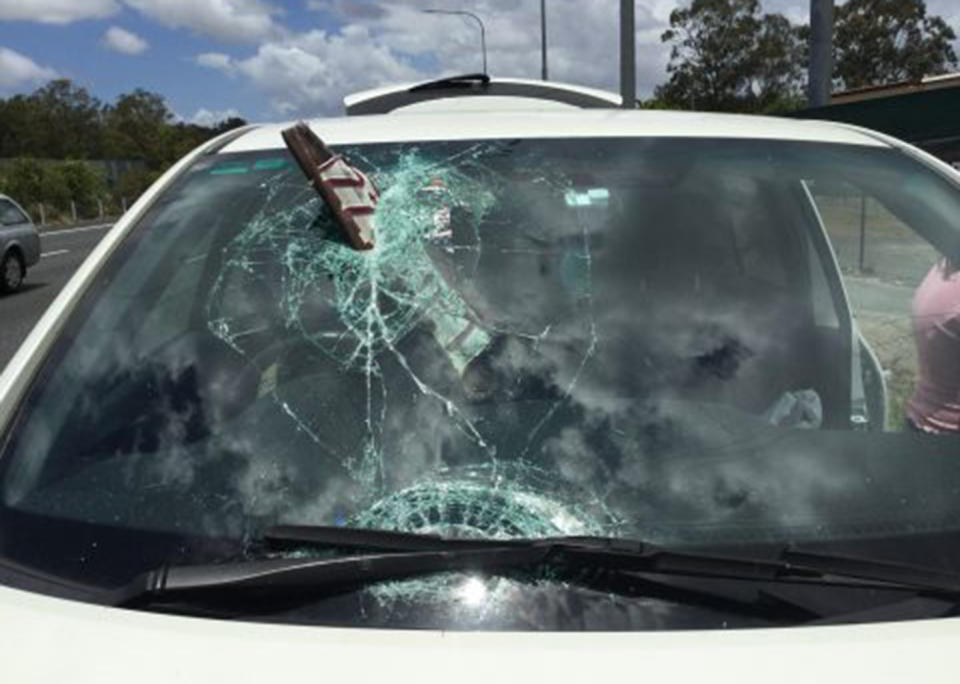 Police said the 30-year-old driver was extremely lucky that she did not sustain serious injury. Source: Queensland Police