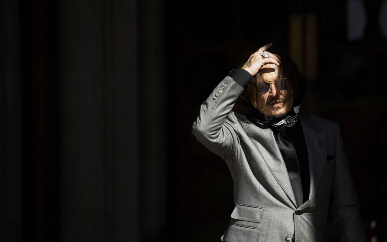 Johnny Depp arrives at the Royal Courts of Justice in London, Britain, 28 July  - NEIL HALL/EPA-EFE/Shutterstock/Shutterstock