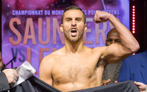 Billy Saunders at the weigh-in - Credit: THE CANADIAN PRESS