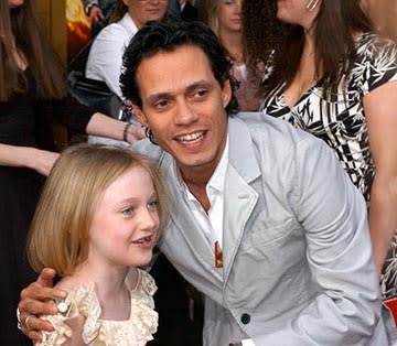 Dakota Fanning and Marc Anthony at the LA premiere of 20th Century Fox's Man on Fire