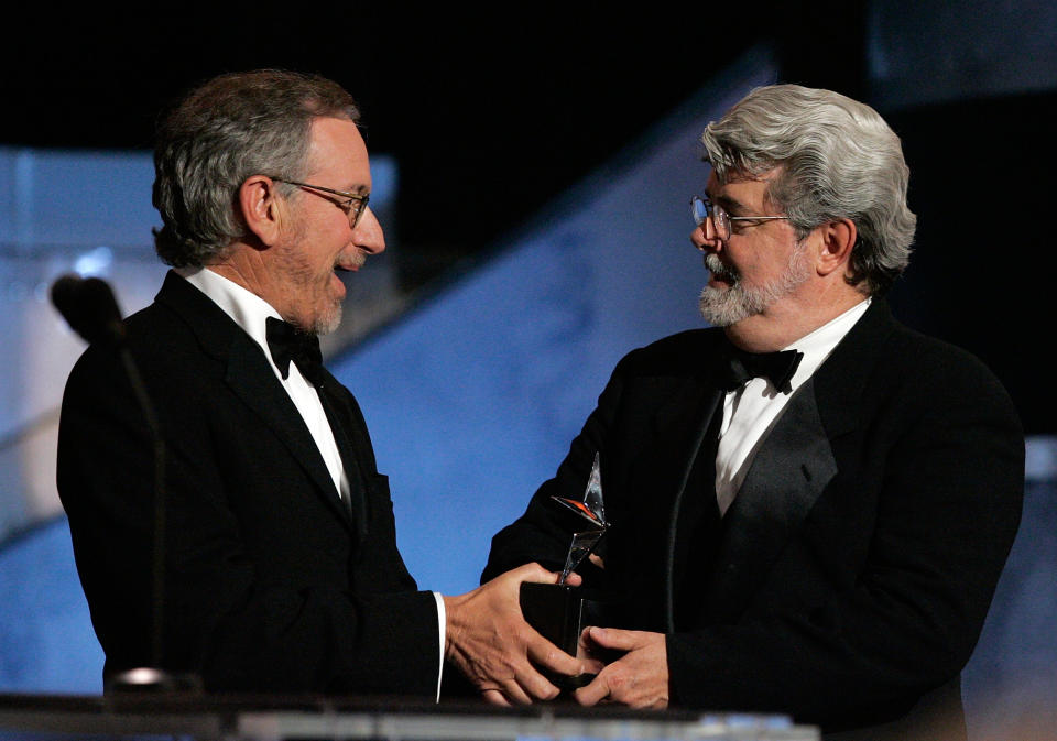 George Lucas y Steven Spielberg siempre han mantenido una muy buena amistad entre ellos (Foto: Vince Bucci/Getty Images)