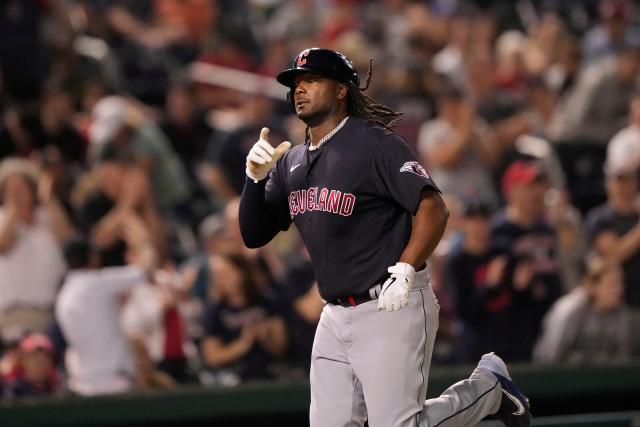 WATCH: Josh Bell Hits First Home Run In A Guardians Uniform