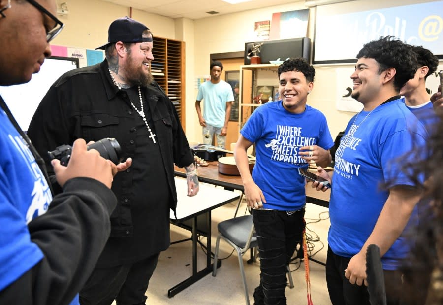 Jelly Roll visits Antioch High School