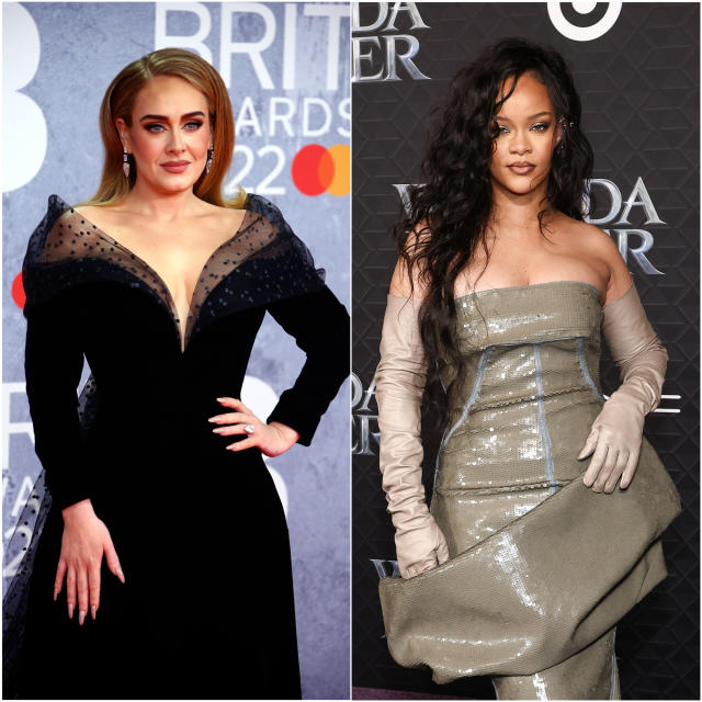 Fans Are Losing It Over The Fendi Suit Adele Wore To The Super Bowl 'Just  For Rihanna' - SHEfinds