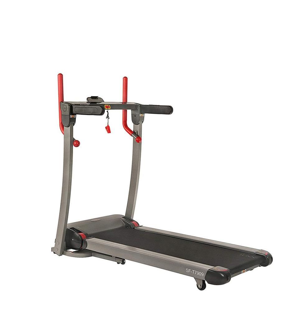 9) Sunny Health & Fitness Folding Electric Treadmill