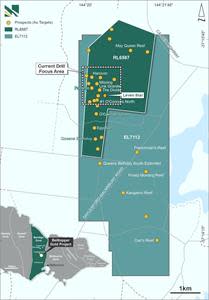 The Belltopper Gold Project location map with focus area for upcoming drilling program.