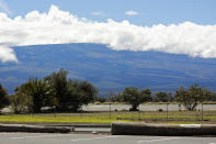 Mauna Loa is seen from the Gilbert Kahele Recreation Area off Saddle Road on the Big Island of Hawaii on Oct. 27, 2022. The ground is shaking and swelling at Mauna Loa, the largest active volcano in the world, indicating that it could erupt. Scientists say they don't expect that to happen right away but officials on the Big Island are telling residents to be prepared in case it does erupt soon. (AP Photo/Megan Moseley)