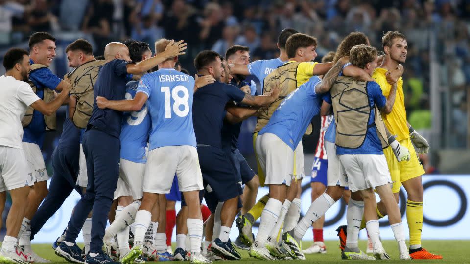 Provedel became just the fourth goalkeeper to score in the Champions League. - MB Media/Getty Images