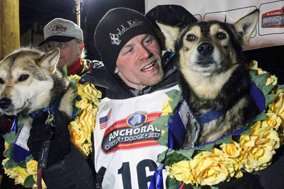 <p>AP Photo/Mark Thiessen</p> Dallas Seavey on March 15, 2016  in Nome, Alaska