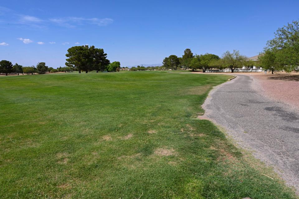 Groundwater is used to irrigate this golf course in Sierra Vista, Arizona. Groundwater also sustains the nearby San Pedro River.