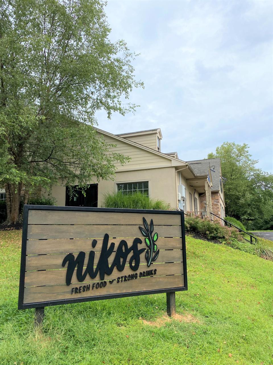 Front side of Yardley's new restaurant Nikos located off of Oxford Valley Road. The mediterranean flair restaurant is lead by the Mastoris Family, former owners of the Mastoris Diner in Bordentown, New Jersey.