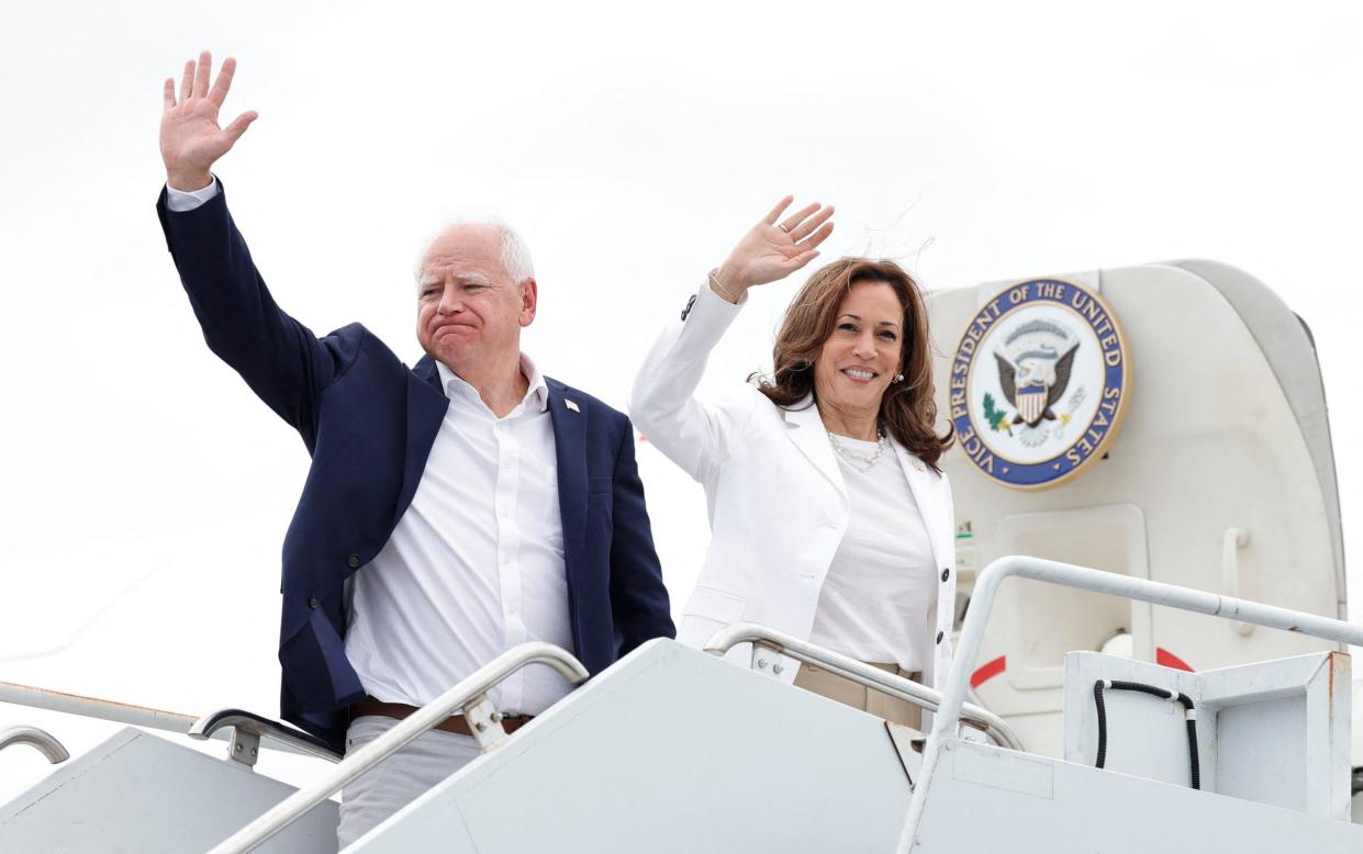 Tim Walz and Kamala Harris